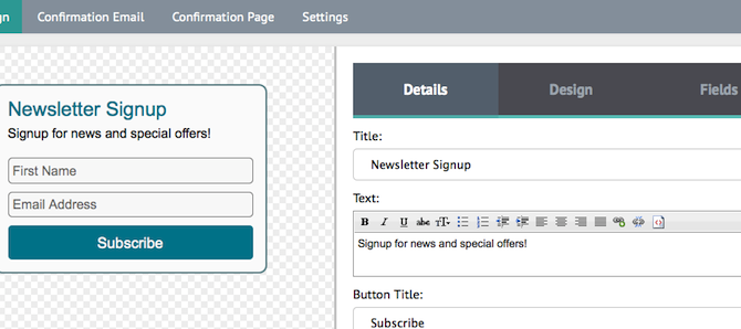 Creating an Embedded Signup Form for Your Website