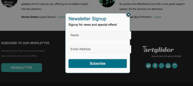 Create a Signup Form for Your Mailing List